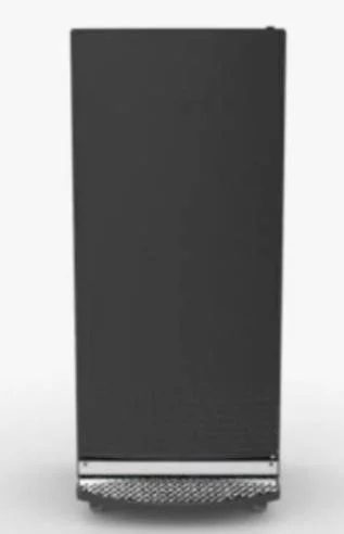 Gladiator all-refrigerator in black with stainless kick plate